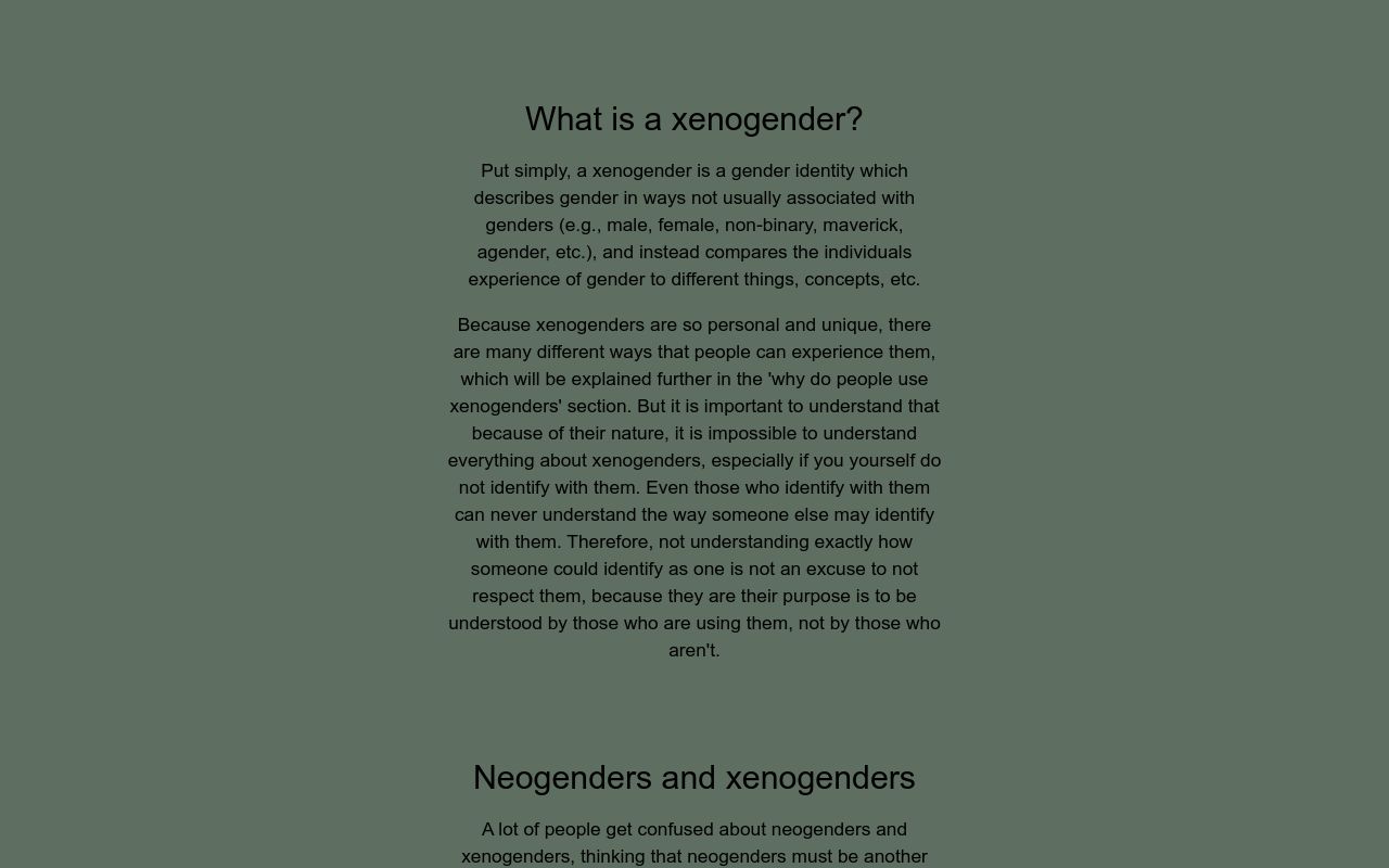 everything to know about xenogenders